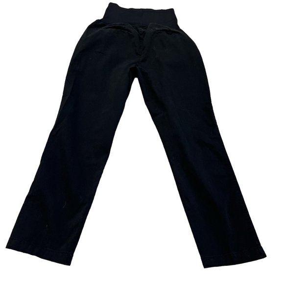 GAP Black MATERNITY Best Girlfriend Pants Trousers Size 10 Pull On - Picture 4 of 12